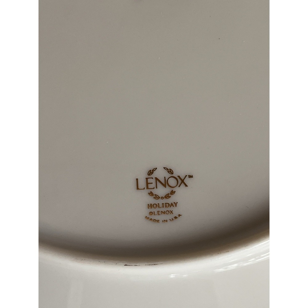 Vintage LENOX HOLLY BERRY Holiday Serving Dessert Tray Replacement - Picture 3 of 3